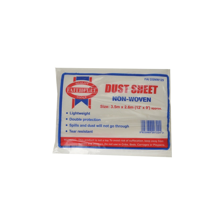 Faithfull Non Woven Dust Sheet 12 x 8ft