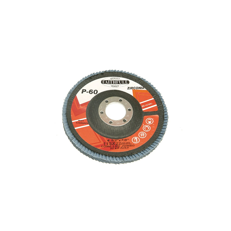 Faithfull Flap Disc 115mm Coarse