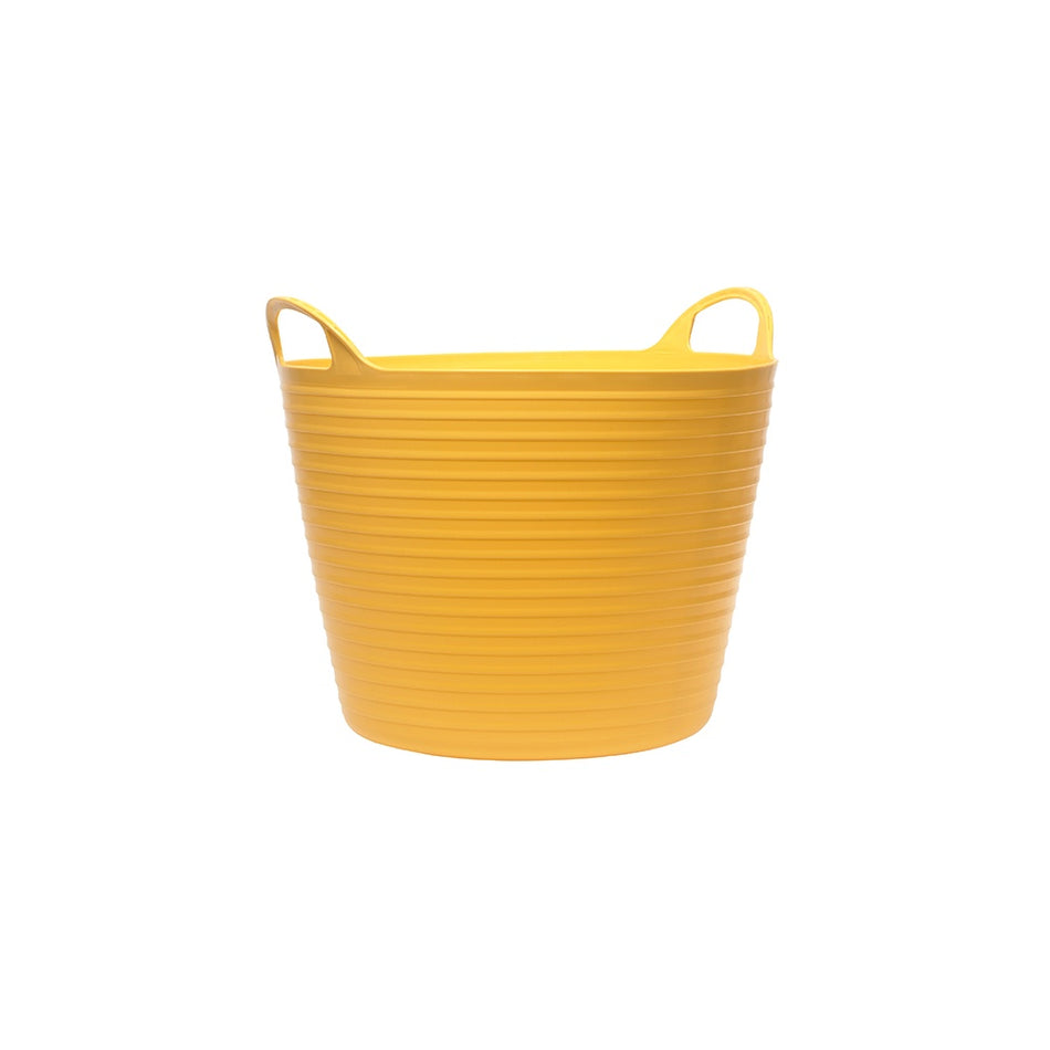Faithfull Heavy-Duty Polyethylene Flex Tub 28 Litres Yellow