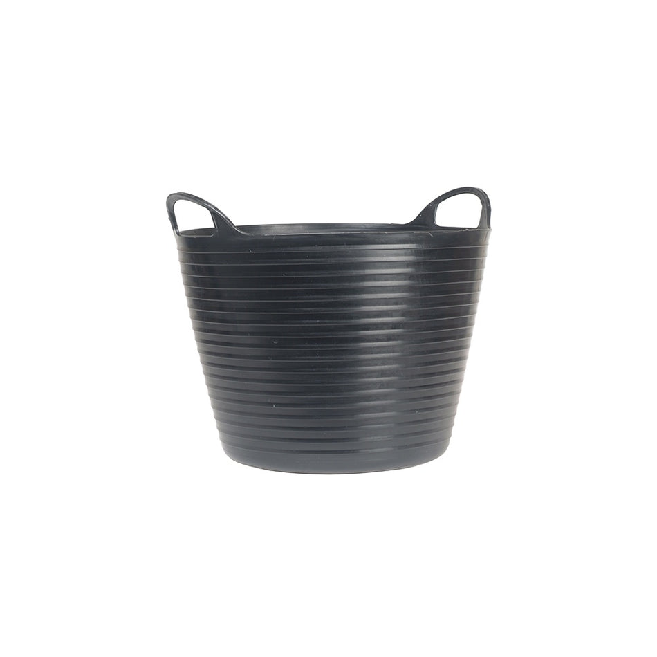 Faithfull Heavy-Duty Polyethylene Flex Tub 42 Litres Black