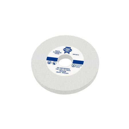 Faithfull General Purpose Grinding Wheel 150mm x 20mm White Medium