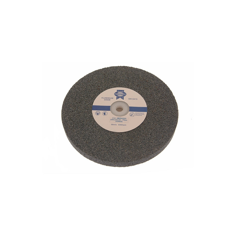 Faithfull General Purpose Grinding Wheel 200mm X 20mm Green Grit