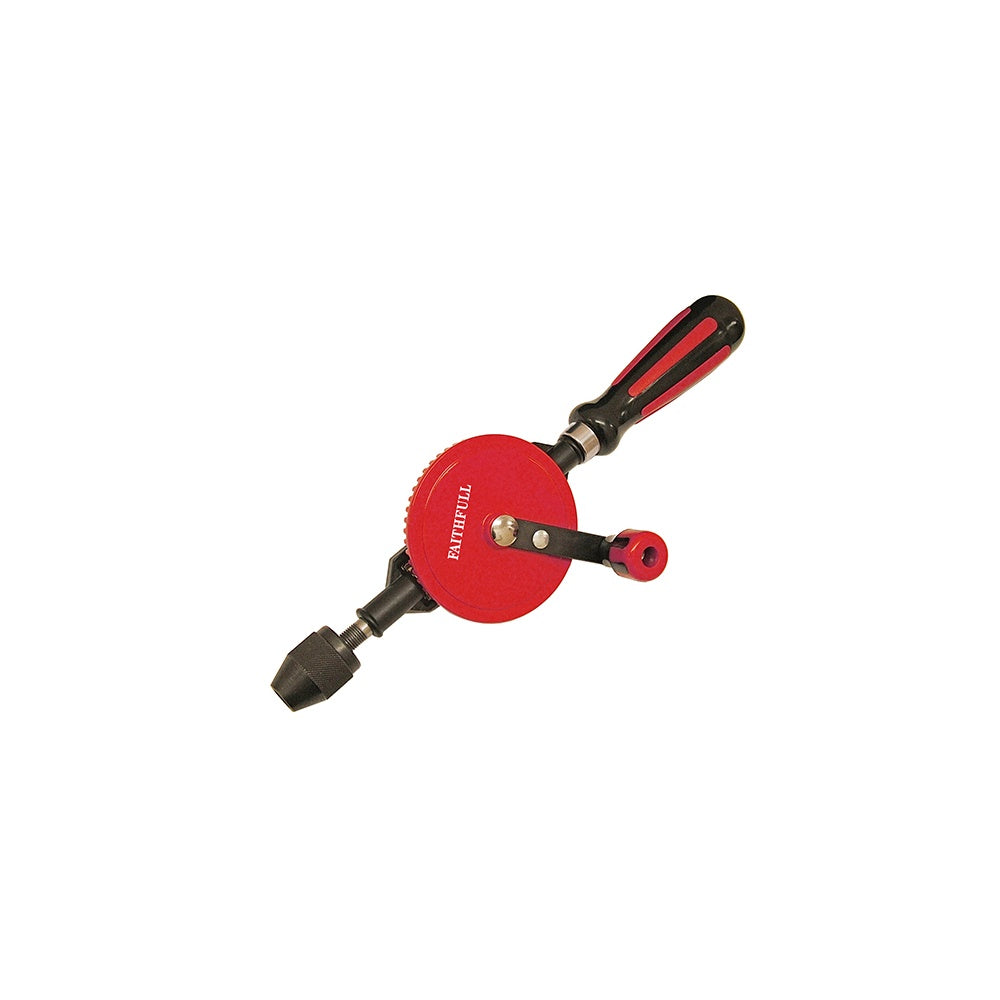 Faithfull Hand Drill Double Pinion 8.5mm Capacity