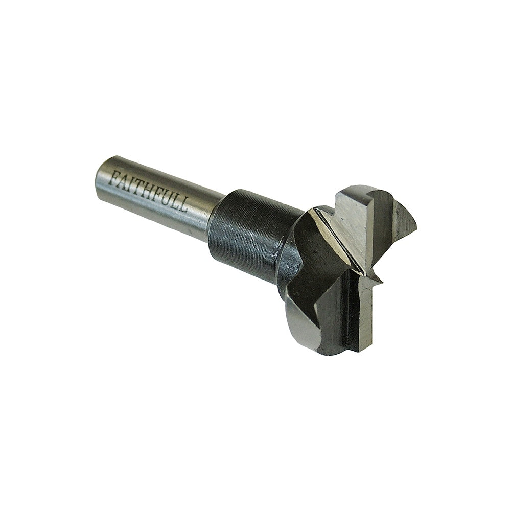 Faithfull HCS Hinge Bore Bit 26mm x 60mm x 8mm Shank