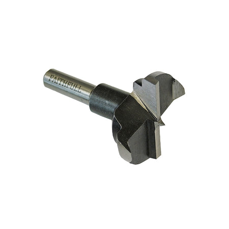 Faithfull HCS Hinge Bore Bit 35mm x 60mm 8mm Shank