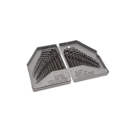 Faithfull Hexagon Key Set of 30 Metric / Imperial (0.7-10mm 1/16-3/8in)