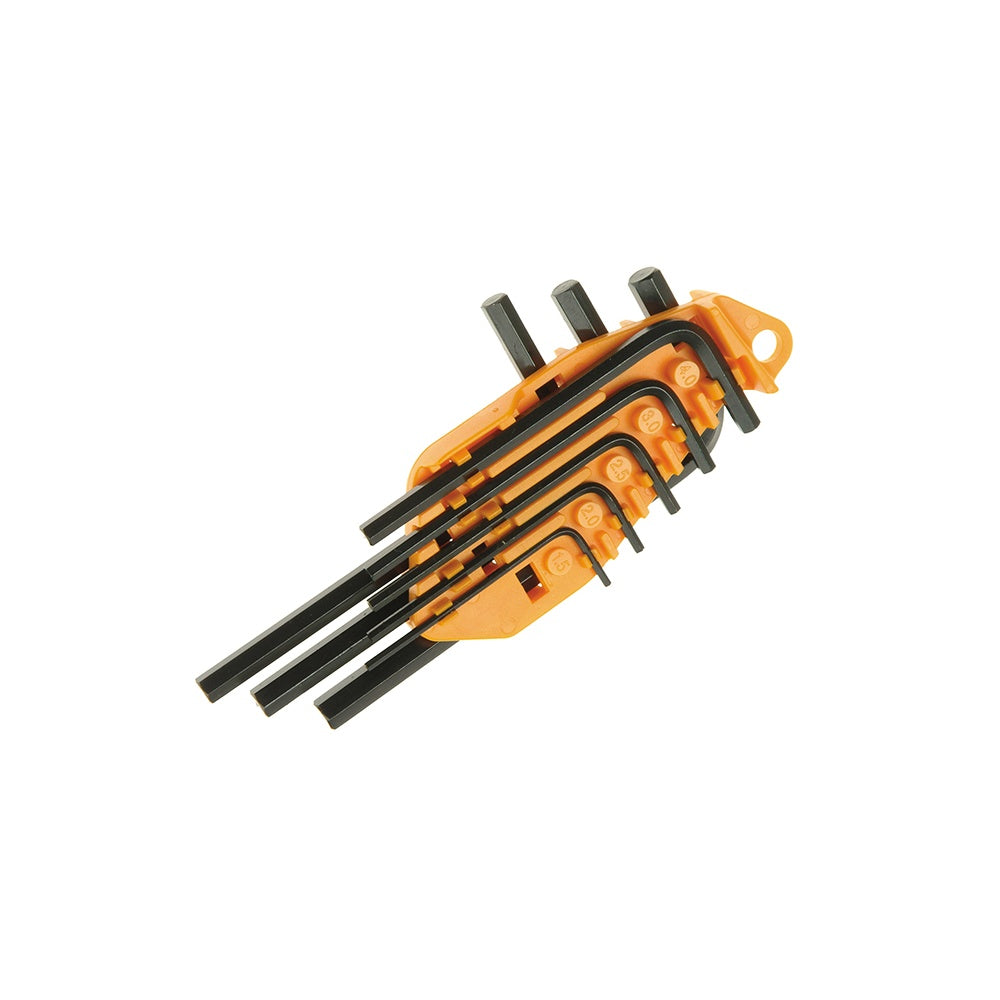 Faithfull Hexagon Key Short Arm Set of 8 Metric (1.5-6mm)