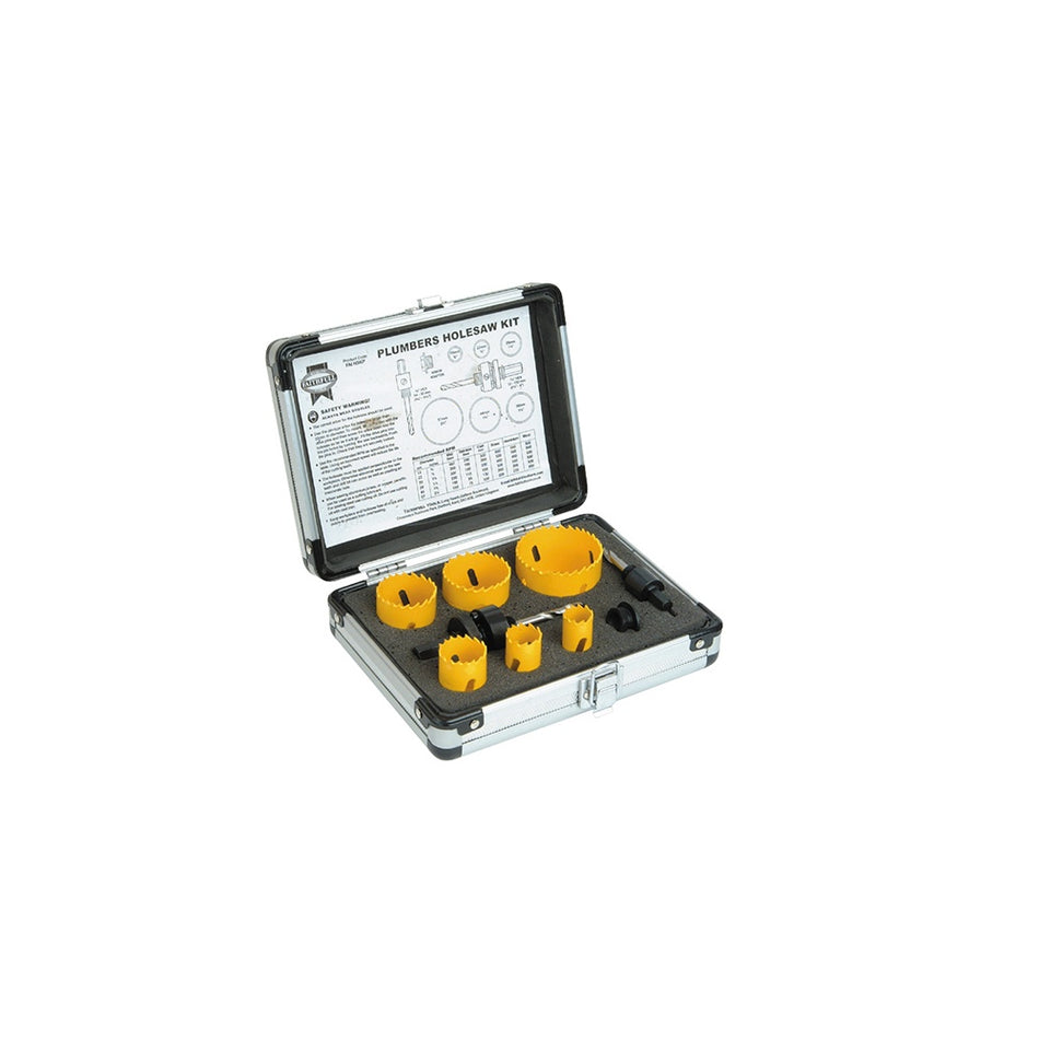 Faithfull Holesaw Kit Set of 9 Plumbers 19-57mm