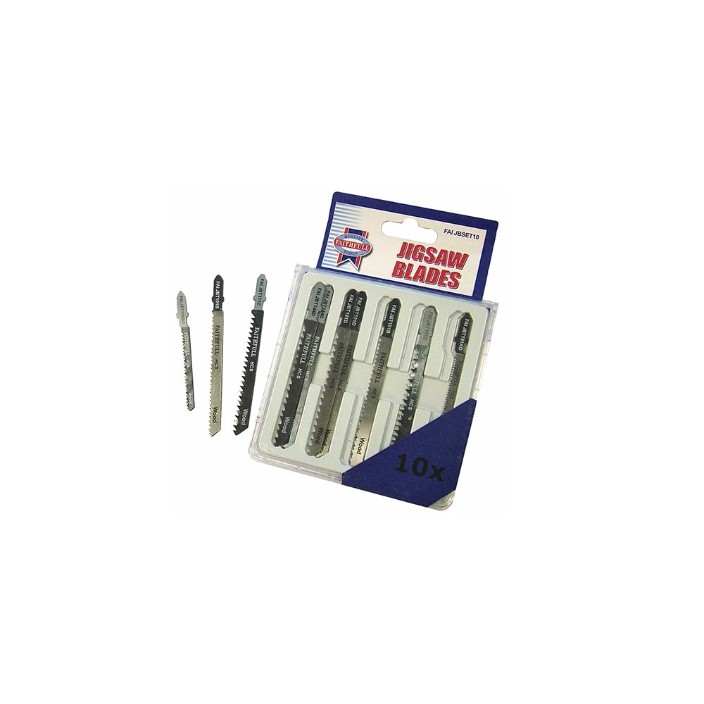 Faithfull Jigsaw Blade Set of 10 Assorted