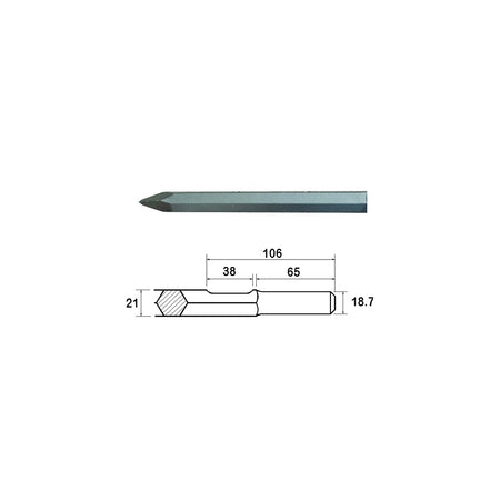 Faithfull Point 450mm Kango Shank (914113)