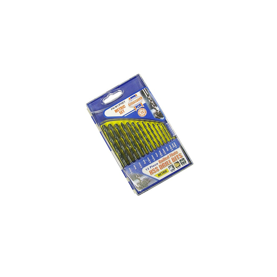 Faithfull HSS Drill Bit Set of 13 1.5 - 6.5mm