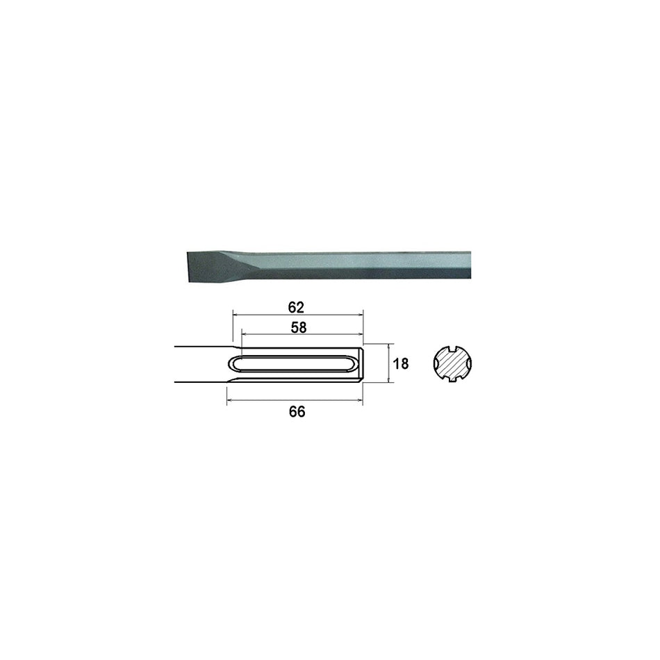 Faithfull SDS Max Chisel 300mm