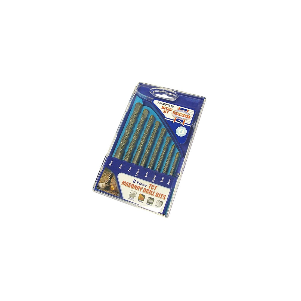 Faithfull Standard Masonry Drill Set of 8 4-10mm