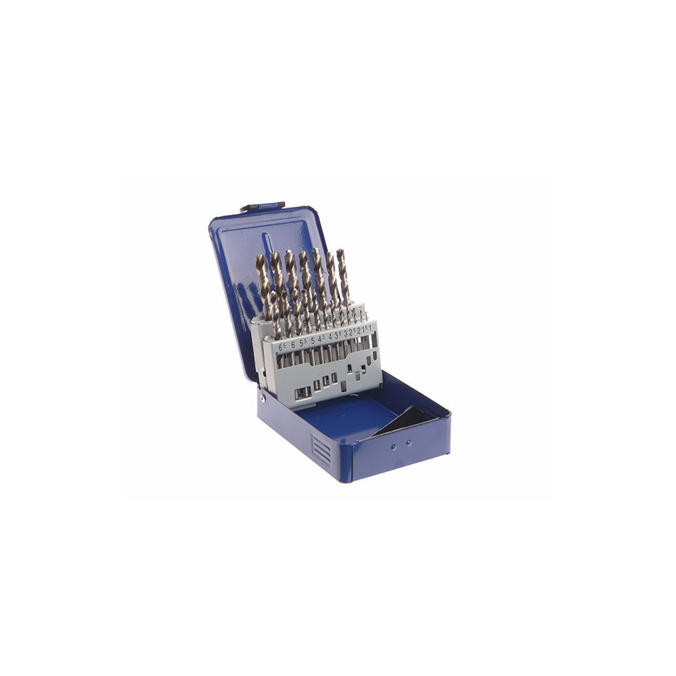 Faithfull HSS Drill Bit Set of 19 M2 1 - 10mm & Case