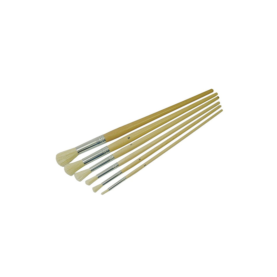 Faithfull Round Fitch Brush Set of 6