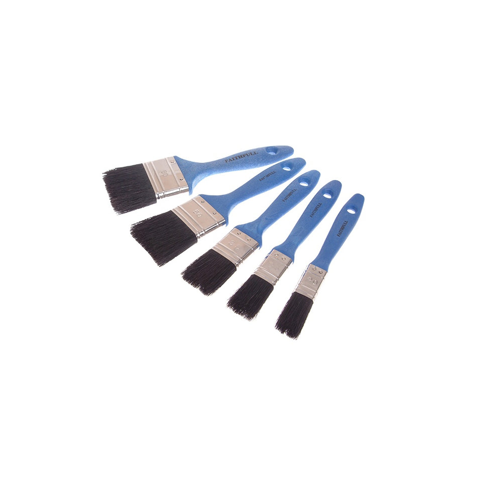 Faithfull Utility Paint Brush Set of 5 (19, 25, 38, 50 & 75mm)