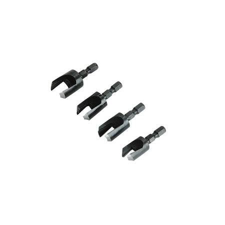 Faithfull Plug Cutter Set of 4