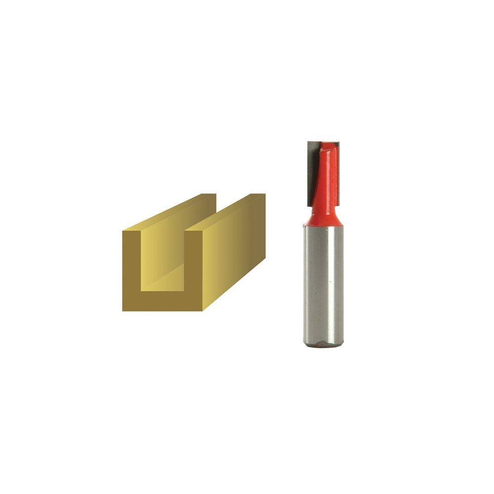 Faithfull Router Bit TCT Two Flute 10.0mm x 19mm 1/2in Shank