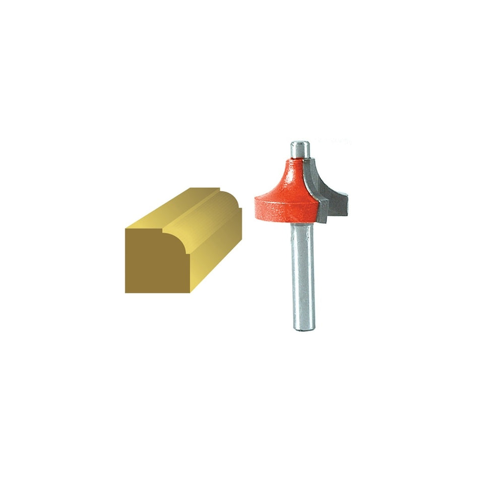 Faithfull Router Bit TCT Ovolo 13.3mm 1/4in Shank