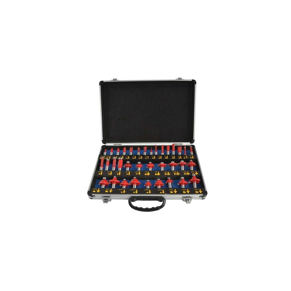 Faithfull Router Bit Set of 35 TCT 1/2in Shank