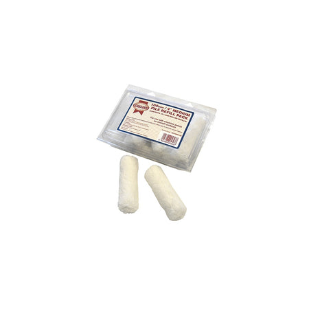 Faithfull 10 Medium Pile Mini Roller Refills 100mm (4in)