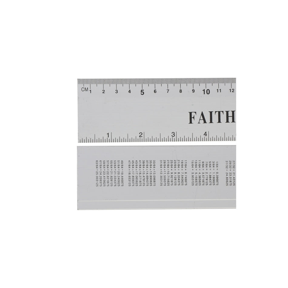 Faithfull Aluminium Rule 300mm / 12in