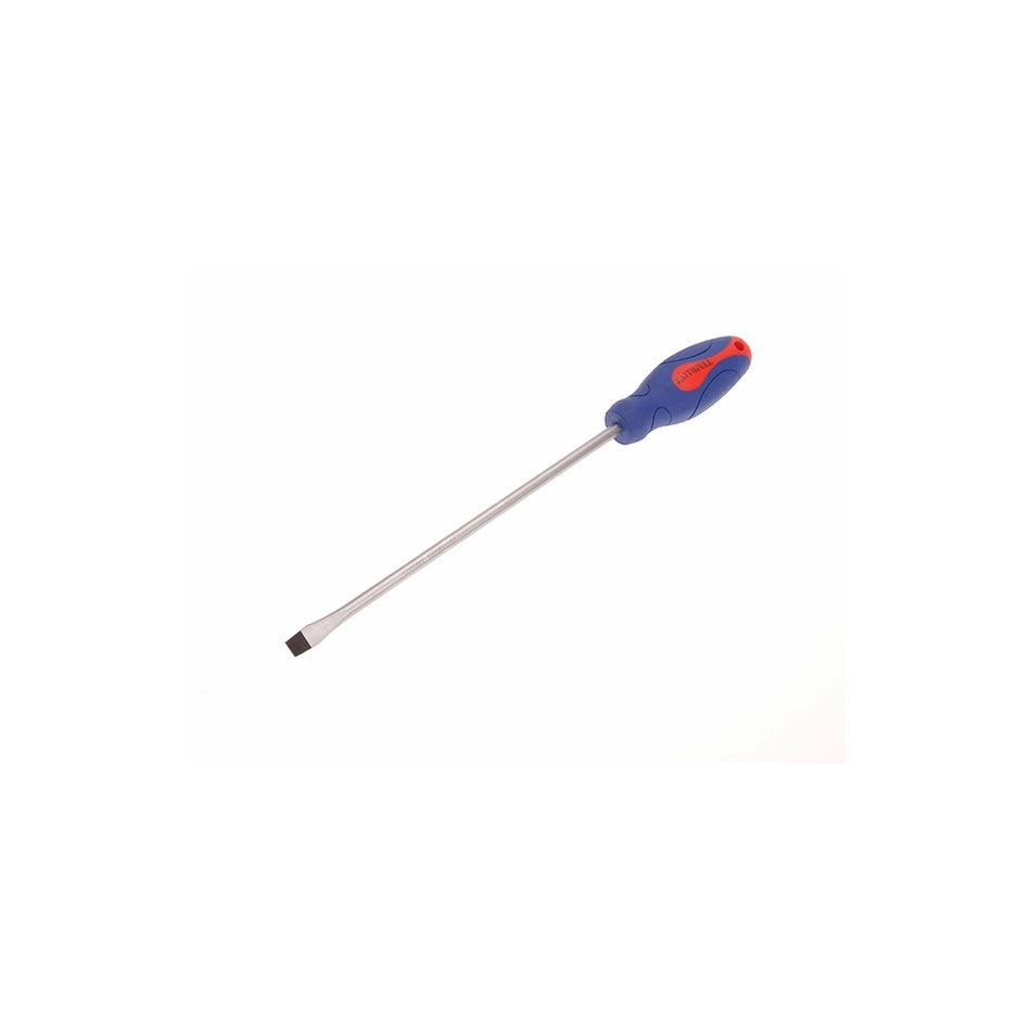 Faithfull Soft Grip Screwdriver Slotted Flared Tip 10mm x 250mm