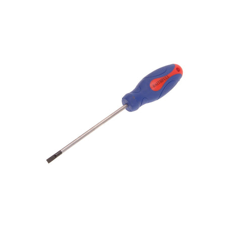 Faithfull Soft Grip Screwdriver Slotted Parallel Tip 4mm x 100mm