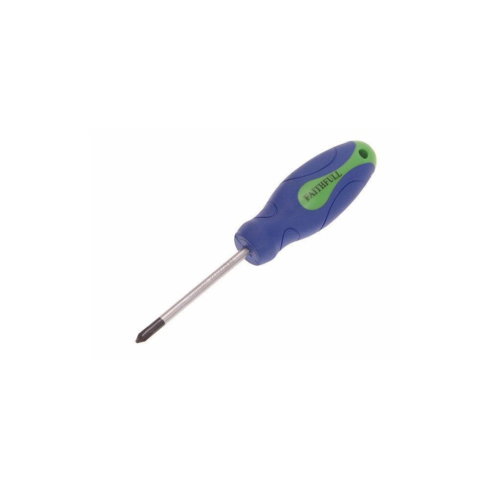 Faithfull Soft Grip Screwdriver Phillips Tip PH1 x 75mm