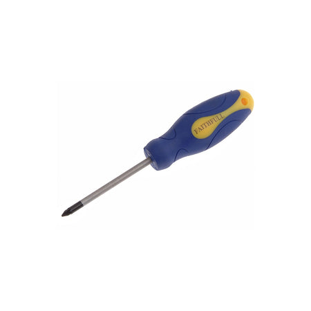 Faithfull Soft Grip Screwdriver Pozidriv Tip PZ1 x 75mm