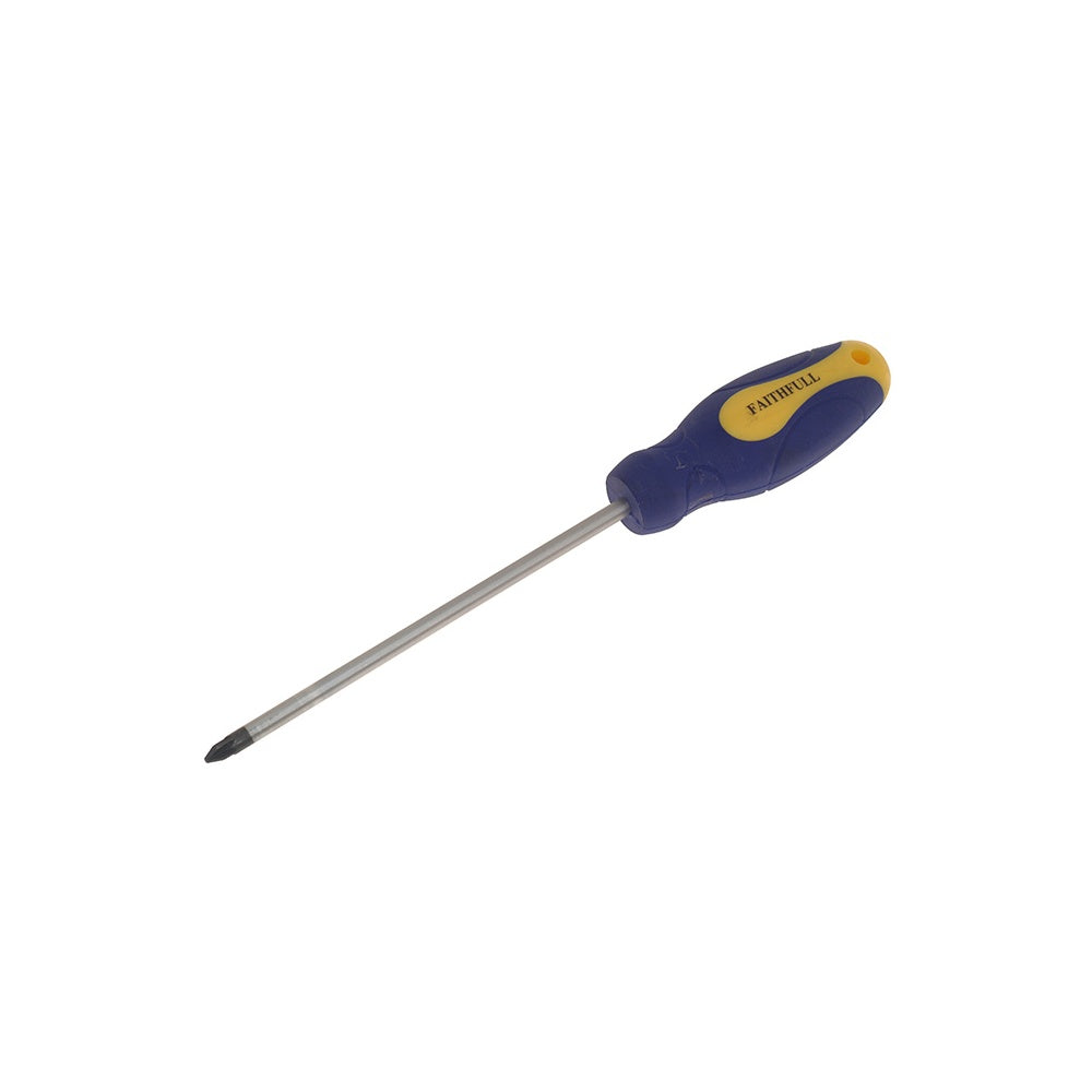 Faithfull Soft Grip Screwdriver Pozidriv Tip PZ2 x 150mm