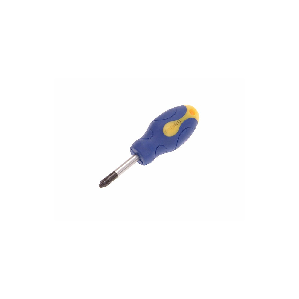 Faithfull Soft Grip Screwdriver Pozidriv Tip PZ2 x 40mm Stubby