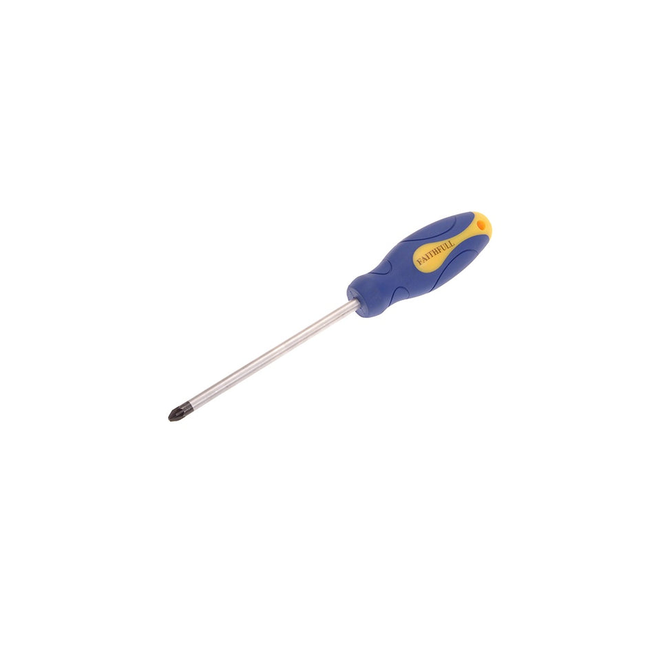 Faithfull Soft Grip Screwdriver Pozidriv Tip PZ3 x 150mm