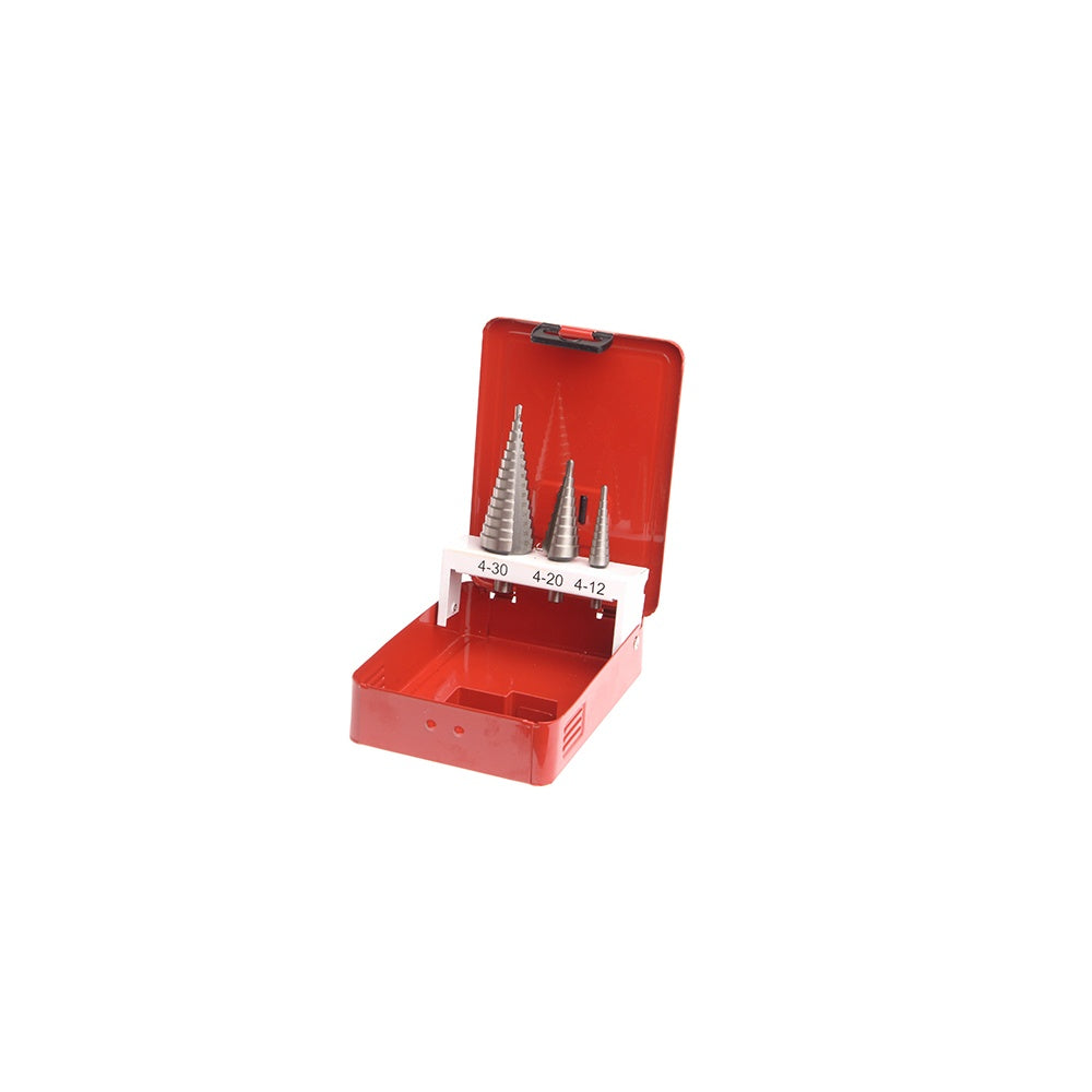 Faithfull HSS Step Drill Bit Set of 3 4mm to 30mm