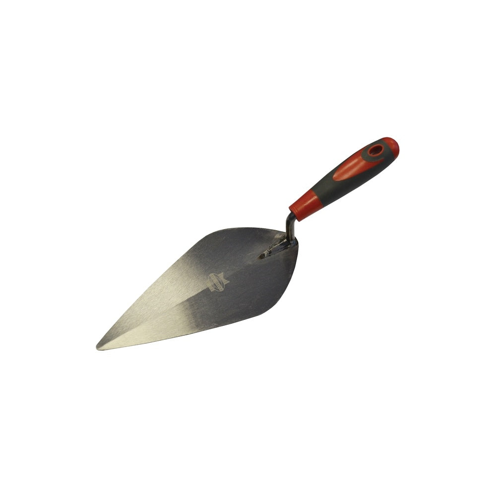 Faithfull London Pattern Brick Trowel Soft Grip Handle 10in