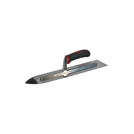 Faithfull Flooring Trowel Stainless Steel Soft Grip Handle 16in x 4in