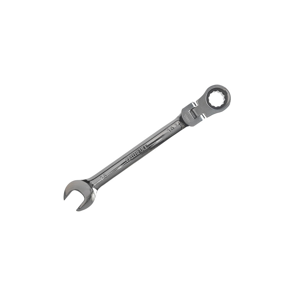 Faithfull Ratchet Combination Spanner Flex Head CV 16mm