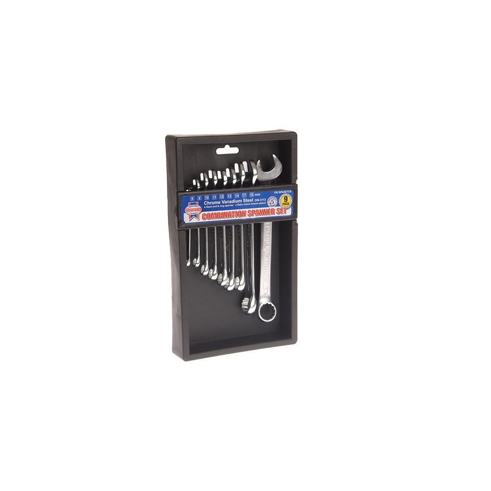 Faithfull Combination Spanner CV Set of 9 (6 to 19mm)