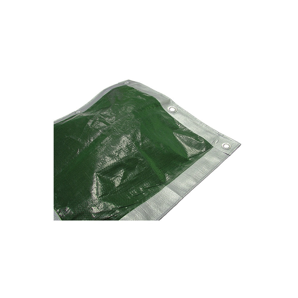Faithfull Tarpaulin Green / Silver 3.6m x 2.7m (12ft x 9ft)