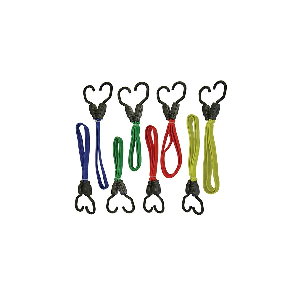Faithfull Flat Bungee Cord Set of 8