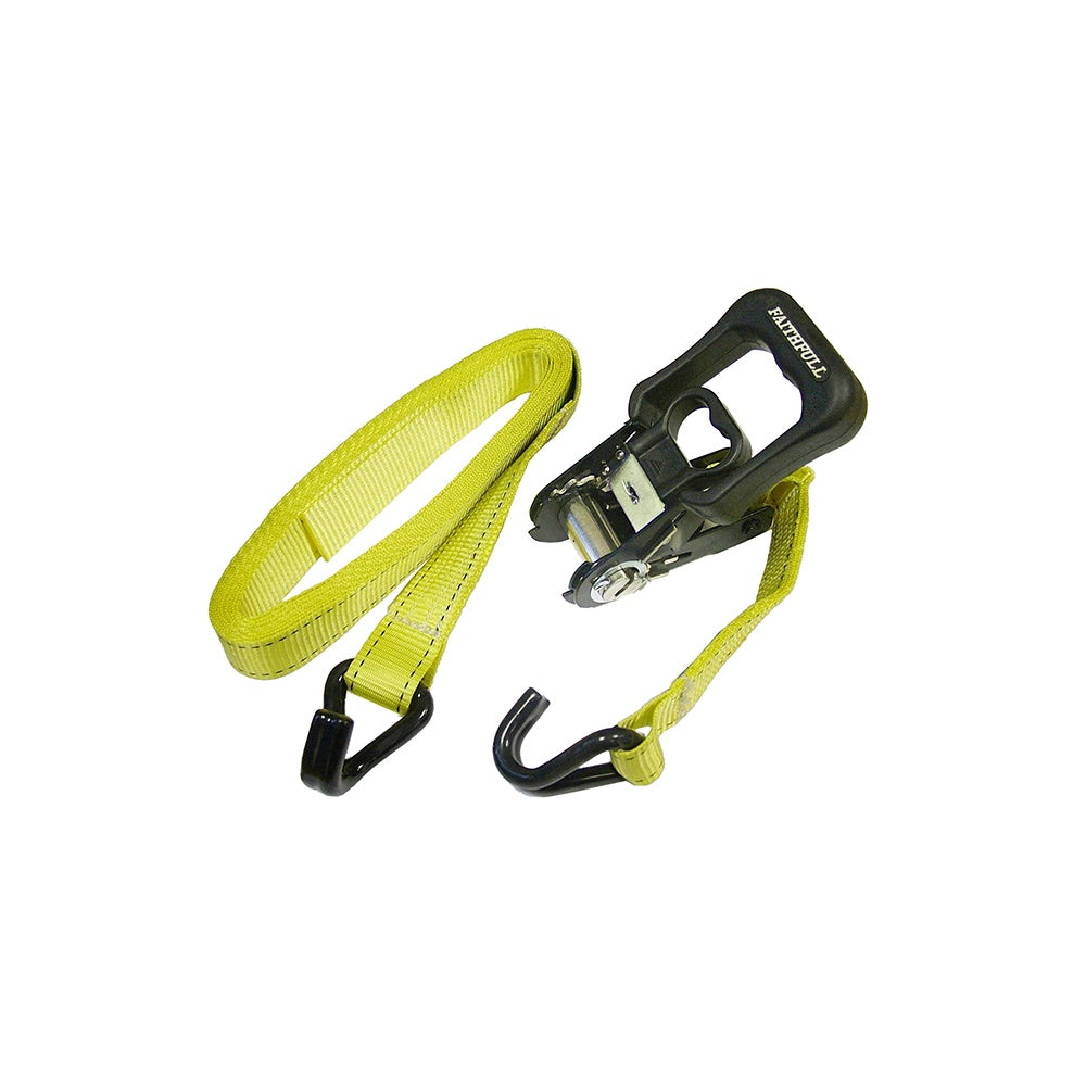 Faithfull Ratchet Tie Downs (2) 5m x 32mm Breaking Strain 2000kg