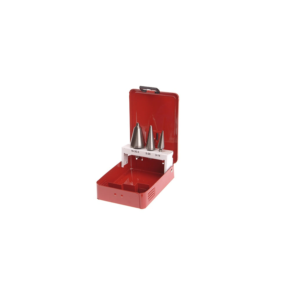 Faithfull HSS Taper Drill Bit Set of 3