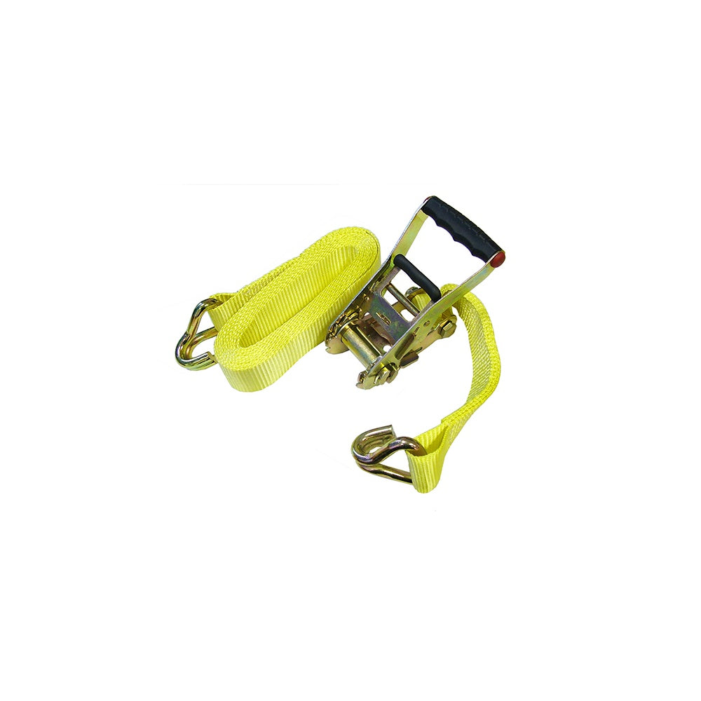 Faithfull Ratchet Tie Down 8m x 50mm Trucker Breaking Strain 4500kg