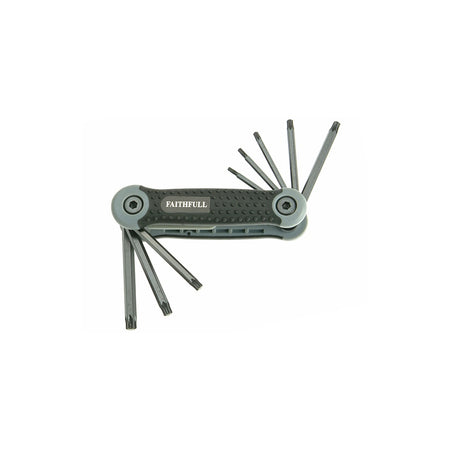 Faithfull Folding Torx???? Star Key Set of 8 (T9-T40)