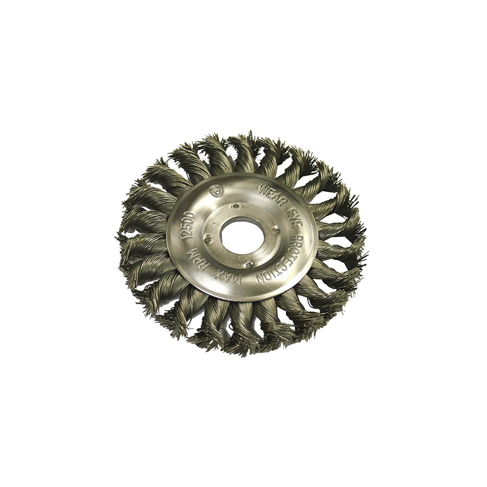 Faithfull Circular Wire Brush 125mm x 12 x 22.2mm 0.50mm Wire