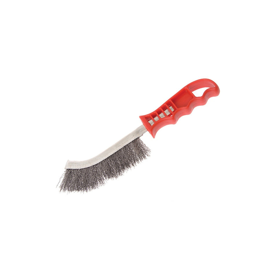 Faithfull Wire Scratch Brush Steel Red Handle