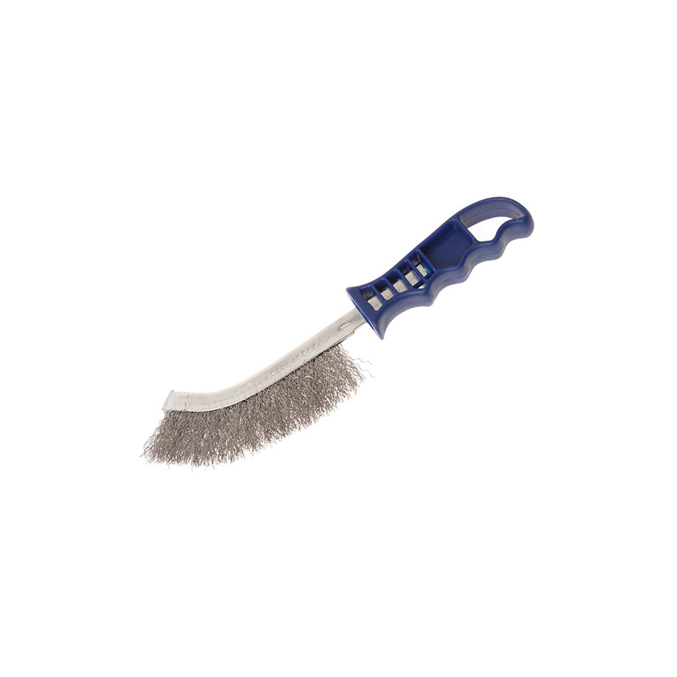 Faithfull Wire Scratch Brush Stainless Steel Blue Handle
