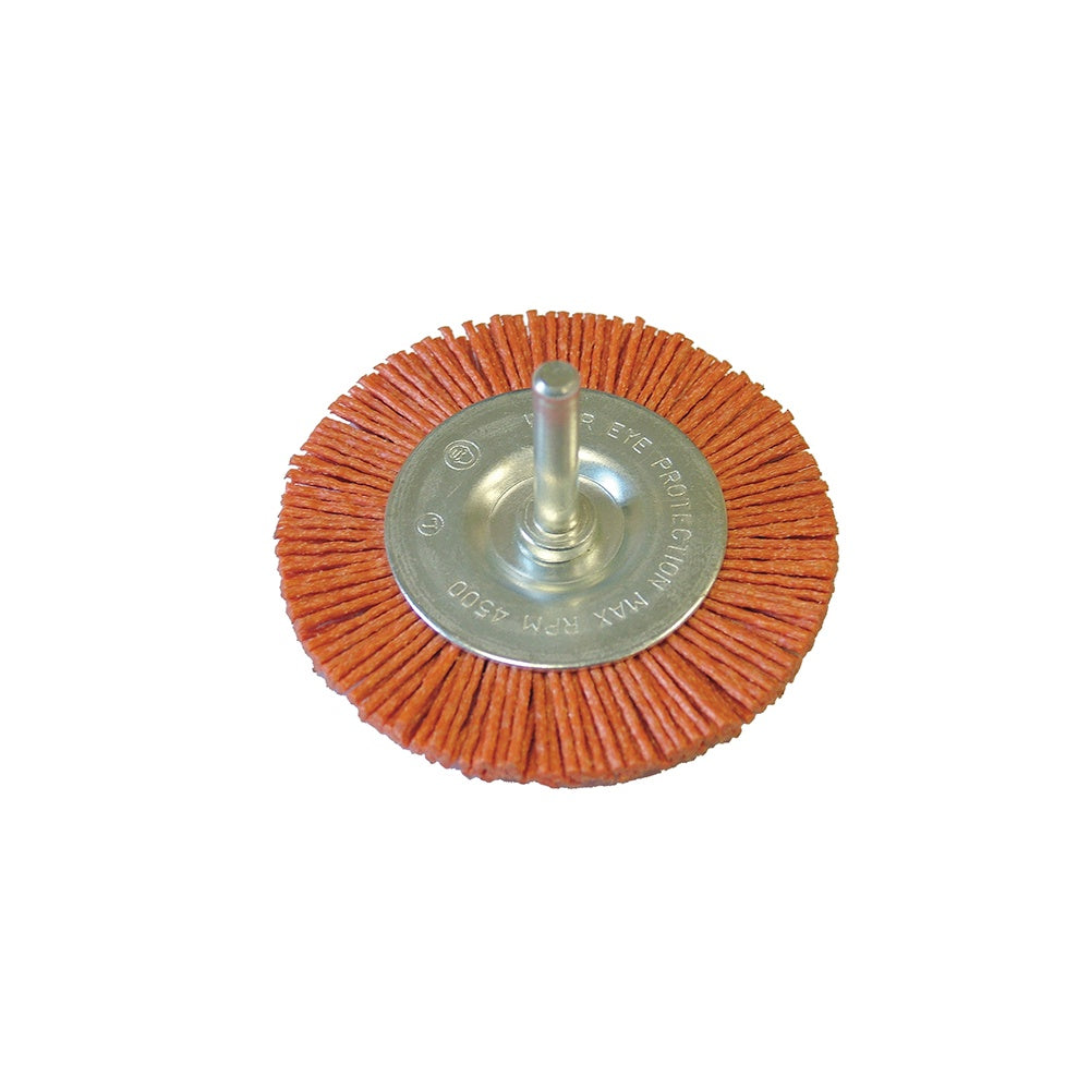 Faithfull Nylon Wheels Flat 100mm x 6mm Shank