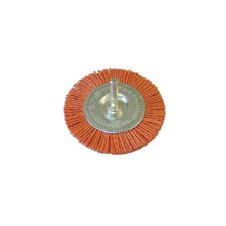 Faithfull Nylon Wheels Flat 75mm x 6mm Shank