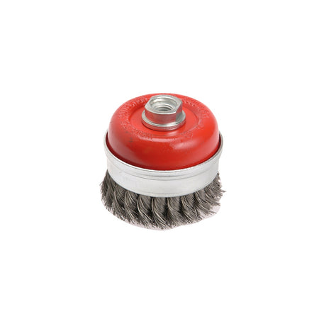Faithfull Wire Cup Brush Twist Knot 65mm x M10 x 1.5 0.50mm